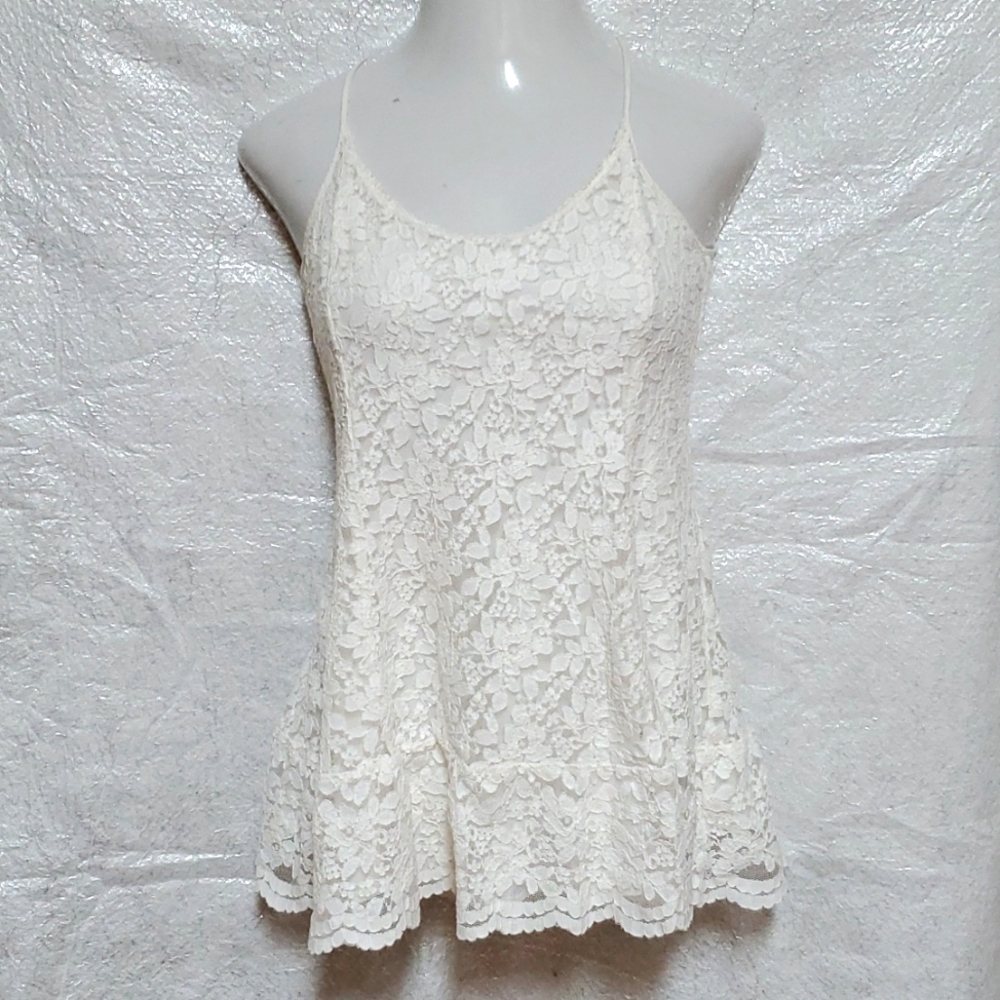 Abercrombie & Fitch Lace Long Tank Top